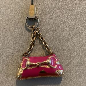 Pink Vintage Gucci Purse Charm